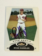 Ryan Hanigan 2008 Topps Finest Signed Autograph Auto RC Card Cincinnati Reds MLB