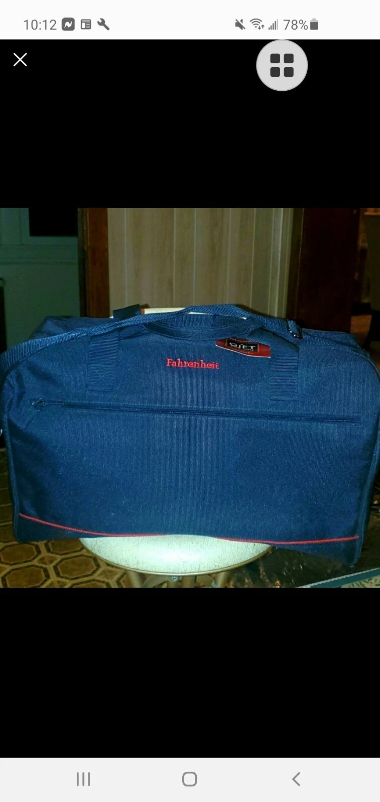 Grand sac de week end Christian Dior Fahrenheit fourre tout bandoulière bleu nylon