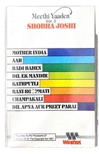 Meethi Yaadein Vol.3 - Shobha Joshi - Hindi Cassette - VERY RARE ALBUM - Weston