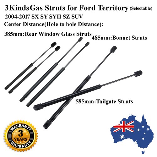 Bonnet/Tailgate/Rear Window Gas Struts for Ford Territory SX SY SY2 SZ 2004-2017 - Picture 1 of 59