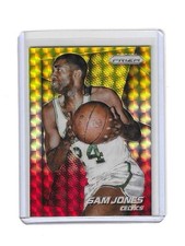 2014-15 Panini Prizm Yellow & Red Mosaic Prizm Sam Jones #157