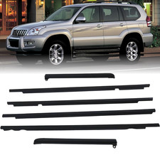 6pcs Quarter Door Belt Moulding Weatherstrip Set For Toyota Prado Gx470 03-09 6pcs Quarter Door Belt Moulding Weatherstrip Set For Toyota Prado Gx470 03-09
