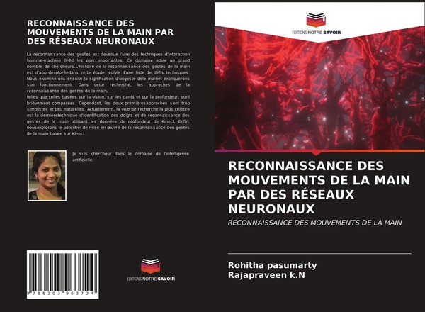 Reconnaissance DES Mouvements DE LA Main PAR DES RÉSeaux Neuronaux Taschenbuch-image