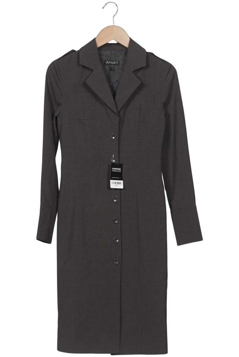 APART Mantel Damen Jacke Parka Gr. 34 Schurwolle Grau #djqoyvn