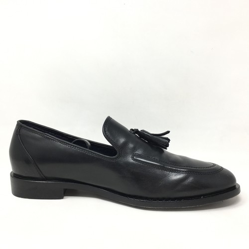 Cole Haan Grand OS Loafers Dress Shoes Mens Size 9 Black Leather Slip On Tassels - Picture 8 of 10