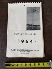 1964 Pantex Plant Amarillo Texas AEC Nuclear Weapons Mason Hanger Photo Calendar