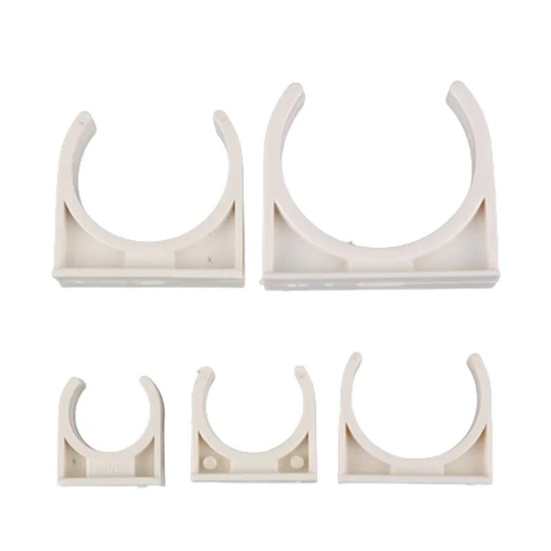 10Pcs PVC16 20 25 32 40 50Mm Water Pipe Clamp PVC Pipe Support Garden Irrigation