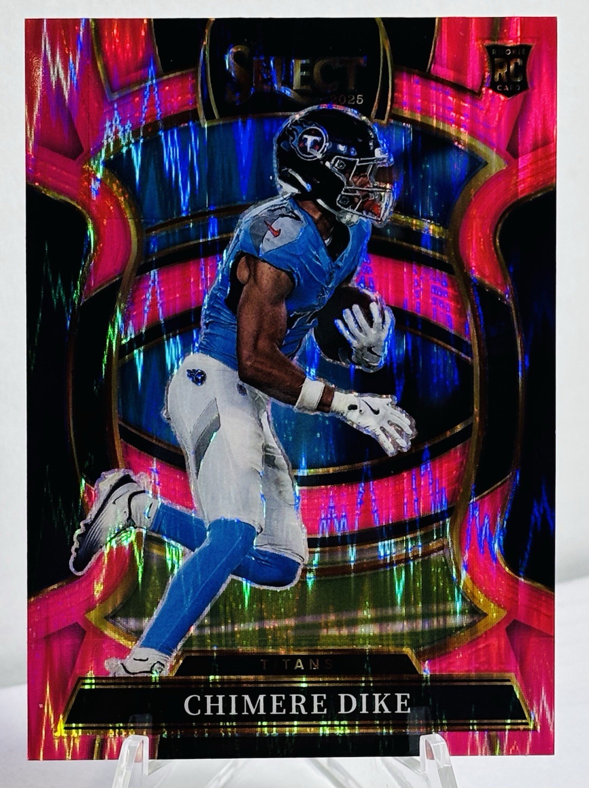 2025 Panini Select - Concourse Chimere Dike #27 Pink Shock Prizm (RC)