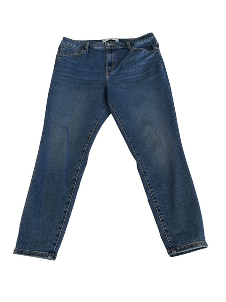 Target Womens size 18 Blue Crop Length Skinny Jeans Good Condition
