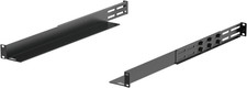 1U Universal Rack Mount Rails,4-Post Server Rack Shelf Rail with 20.9"-32" Adjus