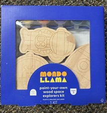 Mondo Llama Non-Toxic 3pk Paint-Your-Own Space Explorers Kit NEW