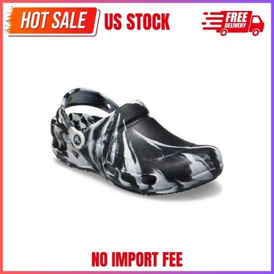 SALE!!! Crocs at Work Unisex Bistro Slip Resistant Clog, Color: Black/White