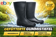 Gummistiefel Gartenstiefel Stiefel Regenstiefgel Farbe Schwarz Größe 36-50