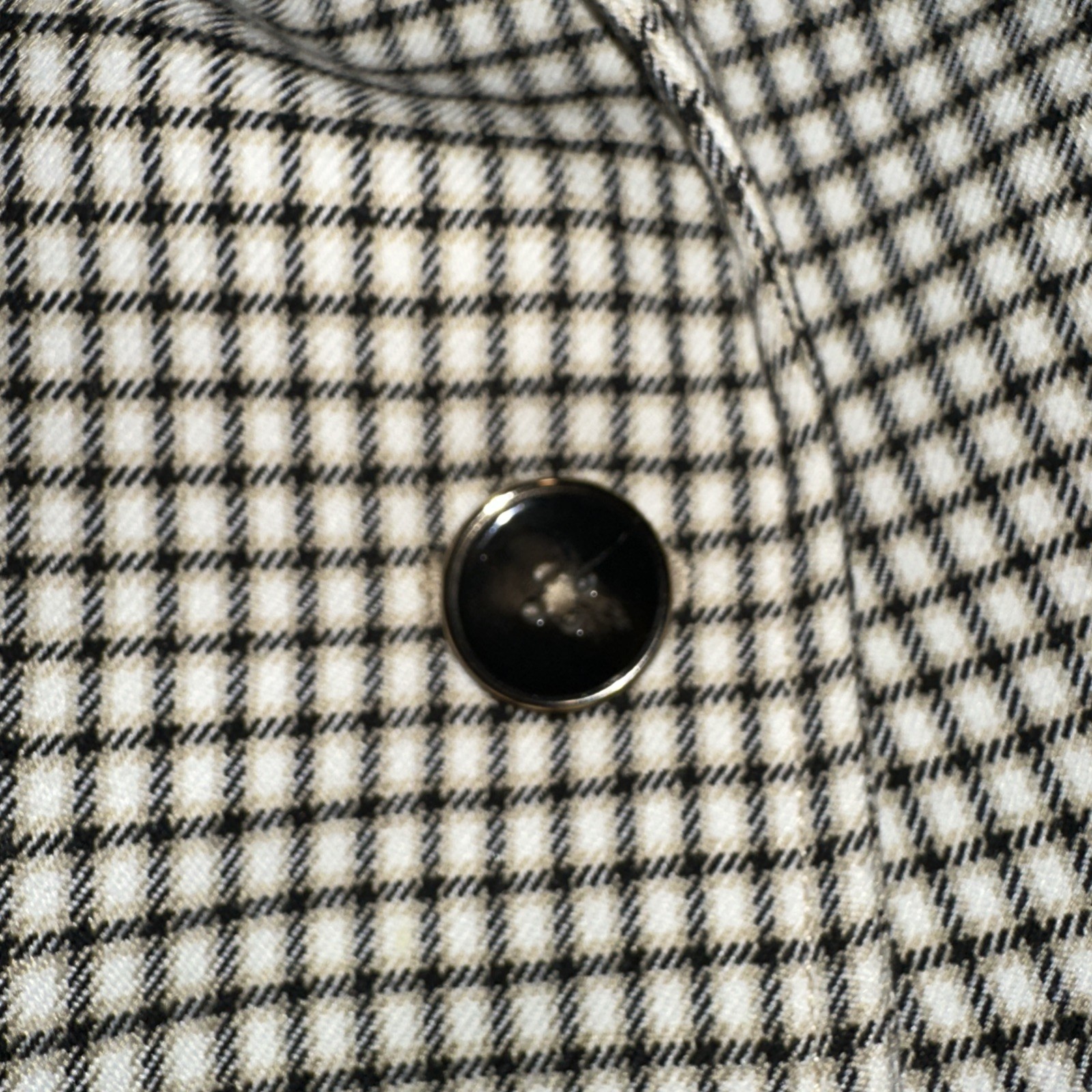 Tommy Hilfiger Plaid Women's Blazer Size 10 Black White Tan Sharp Looking thumbnail 9