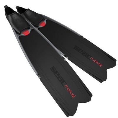 SEAC Motus Fins for Freediving, Black, 4.5-5.5