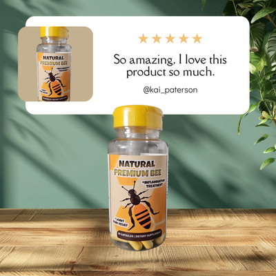 Natural Premium Bee Glucosamine & Honey Joint Therapy Support Made in USA