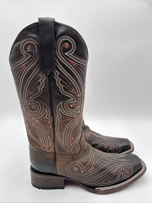 Corral Bottes de cow-girl brodées Shedron à bout carré pour femme