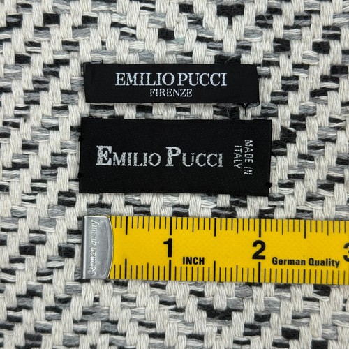 LOT OF 2 EMILIO PUCCI CLOTHING TAG LABEL SEWING REPLACEMENT ACCESSORIES ITALY