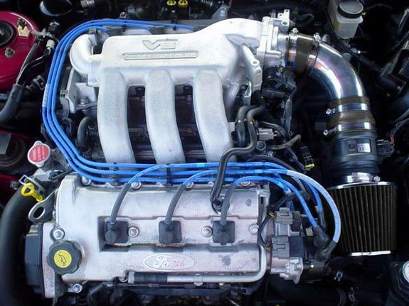 Kit de admisión de aire de carreras BCP RW GRIS para Ford Probe GT 1993-1997 2,5 L V6 + filtro Foto 3 de 4