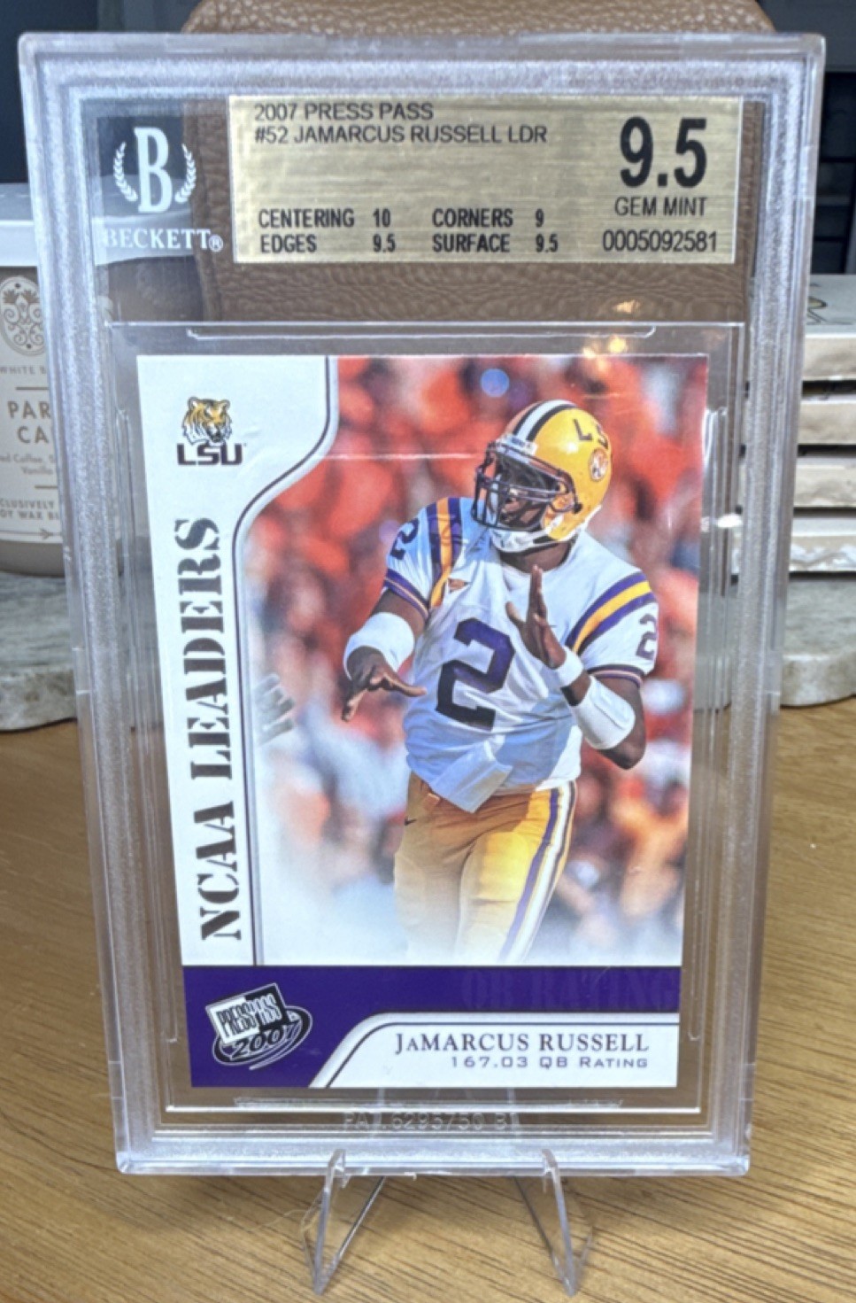 JaMarcus Russell Press Pass #52 Base