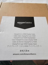 AmazonBasics HL-007263 DisplayPort to HDMI Cable 6 ft.