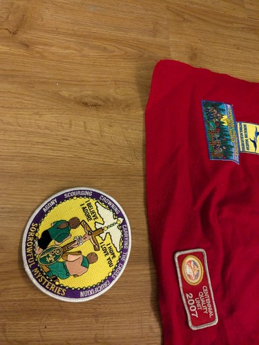 NATIONAL CATHOLIC COMMITTEE SCOUTING Huge Lot 15 Mystery Rosary Patch Wisconsin - Picture 6 of 6