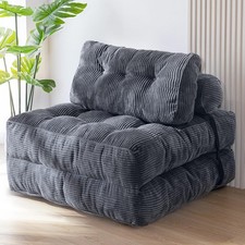 Folding Sofa Bed, Convertible Sleeper Chair with Pillow Foldable Mattress wit...