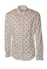 camicia stampa da Uomo Aglini  Colore Bianco