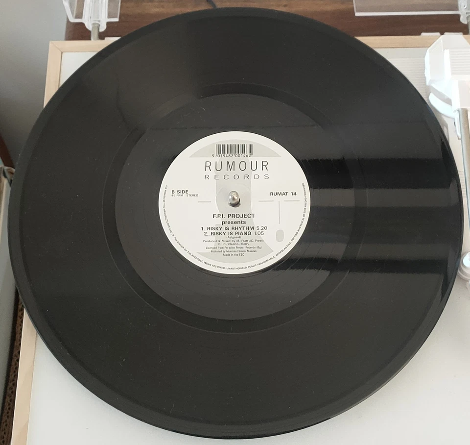 F.P.I. Project ‎– Risky - Vinyl 12" Single 1990 - NM Cond, photo 3 of 5