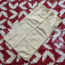 Vintage USN Captain Canvas Bag As Is Stenciled White Ditty Bag