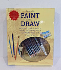 Set Of Watercolors, Pencils  Paint Brush - Learn to Paint and Draw