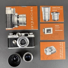 Argus C44 Camera with 50mm f/2.8 and 35mm f/4.5 Camera Manuals