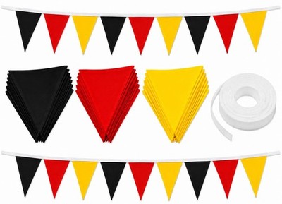 25 Meter 3 Farben Belgien Nationalflagge Wimpel Bastelset Garten Deko