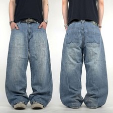 Vintage y2k faded embroidered grunge archive baggy wide leg skater jeans