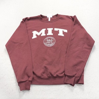 MIT Engineers Sweatshirt Mens Medium Red Champion Crewneck Fleece NCAA Y2K
