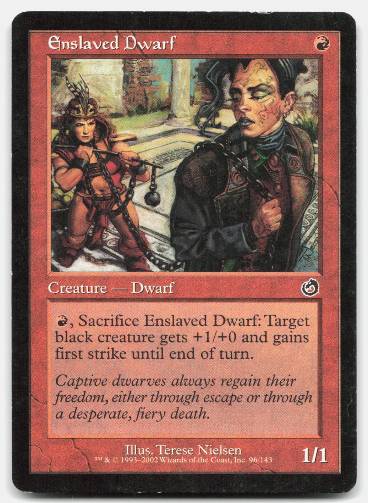 LP Enslaved Dwarf Torment 96 TOR Magic: The Gathering