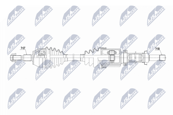 Nty NPW-FR-178 Antriebswelle Vorne Links FüR Ford-image