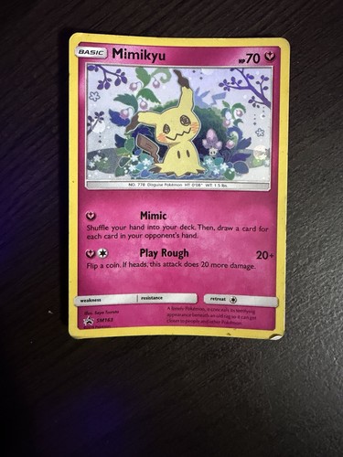 Pokémon 2019 Sun & Moon Mimikyu #SM163 Black Star Promo Holo