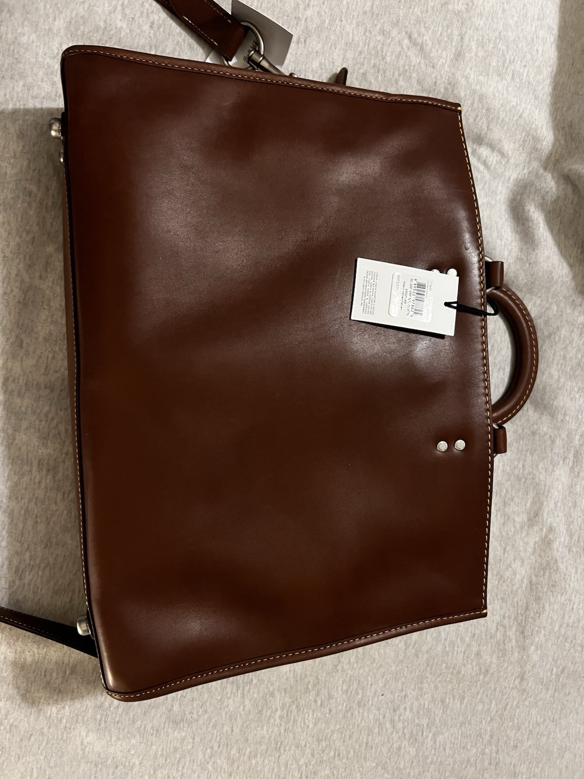 Coach Signature Women's Shoulder Handbag Tote Brown Chocolate Leather Purse