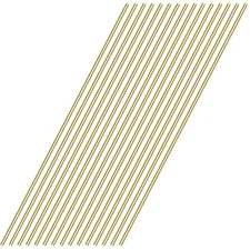 15 Pieces 12 inches 3/32 inch/2.5mm Brass Rods, Brass Solid Round Rod Lathe B...