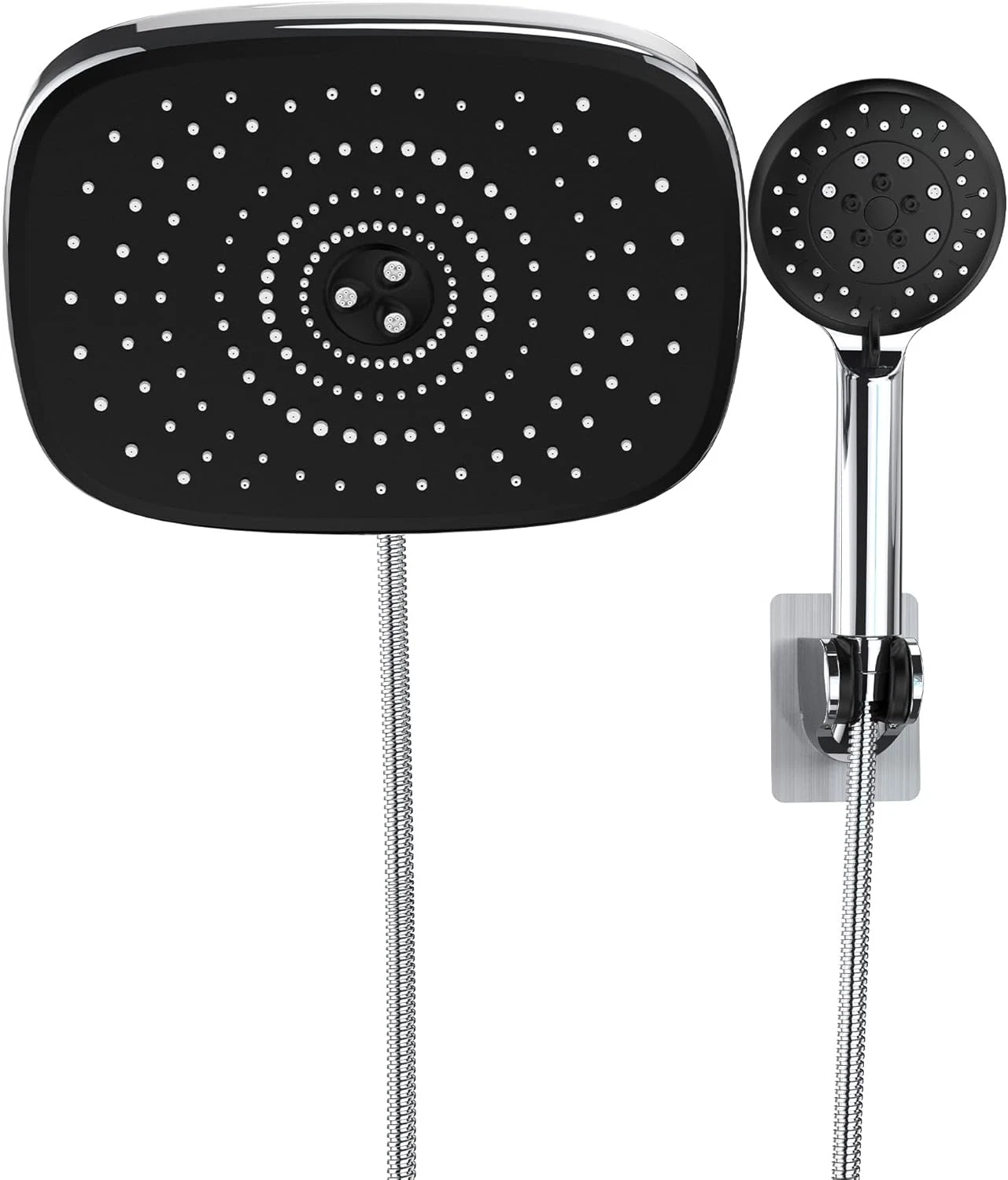 10'' Rain Shower Head with Handheld, High Pressure Rainfall Showerhead Combo wit