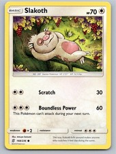 2019 POKEMON SLAKOTH UNIFIED MINDS 168/236 C NM A64592 FREE S&H