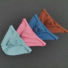 Men's Cotton Low Rise Briefs Bikini Style Underwear Soft and Comfortable Fit