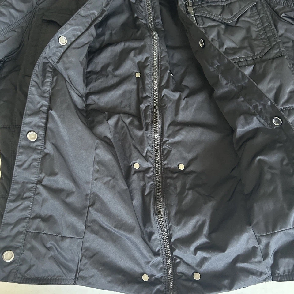 Abrigo/chaqueta Boss Orange Thermore negro mediano para hombre Foto 3 de 4