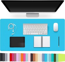 Leather Desk Pad Protector,Non-Slip Desk Pad,on-Slip PU Leather Large Mouse Pad,