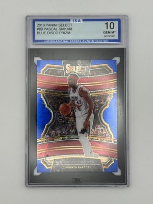 2019 Panini Select - Pascal Siakam #245 Blue Disco Prizm /25 ISA 10 - Raptors