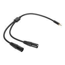 XLR to 3.5Mm Cable, Dual Male XLR to 1/8 Inch Stereo Aux Y-Splitter Audio Microp