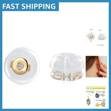 Hypoallergenic 14K Gold Earring Backs for Sensitive Skin - 1 Pair Replacement