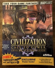 Civilization Call to Power II Bradygames Official Strategy Guide POSTER INCLUDED