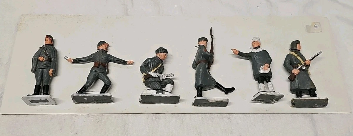 Lot Figurines Starlux Mini 1/72 – Soldats Armée Français (Marine), WW2, Occasion
